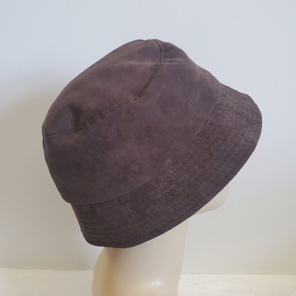 BUCKET Hat Brown Velvet Feel Material Size Small - Picture 4 of 7